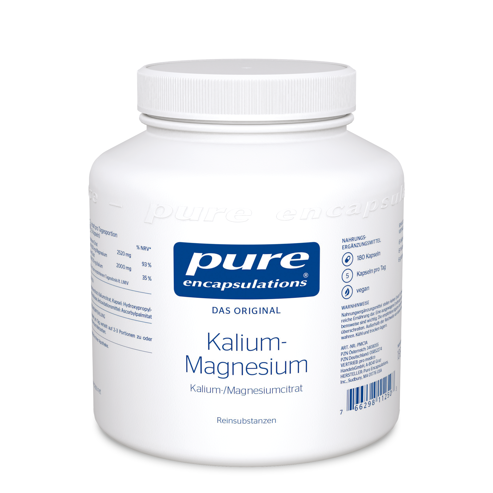 PURE ENCAPSULATIONS Kalium Magn.Citrat Kapseln